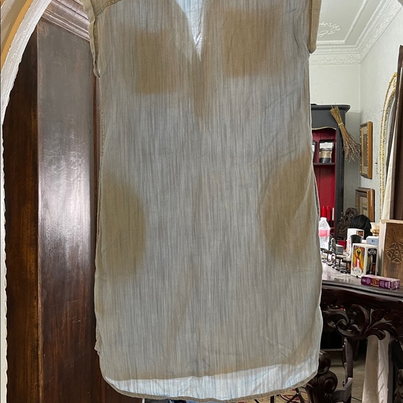 Vineyard Vines Light Blue Chambray Denim Dress Size 00 - Picture 5 of 6